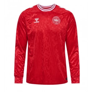 Denmark Replica Home Stadium Shirt Euro 2024 Long Sleeve